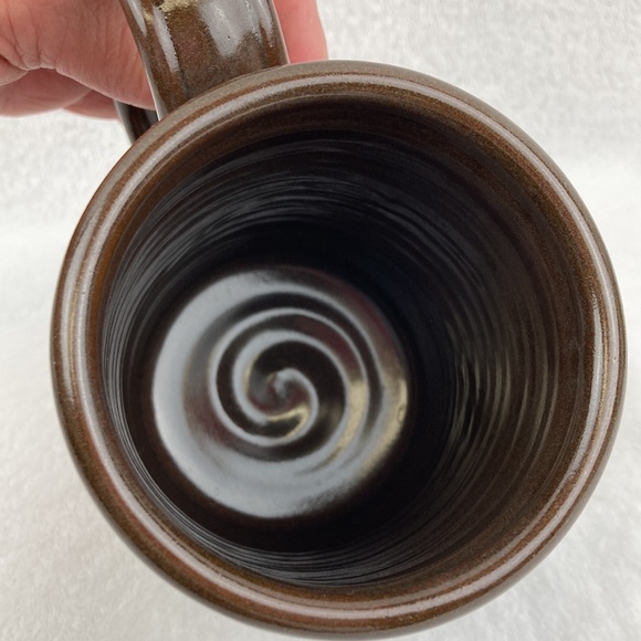 Deneen Pottery Co. Stoneware Santa Mug College Station Texas 5” - Picture 7 of 12